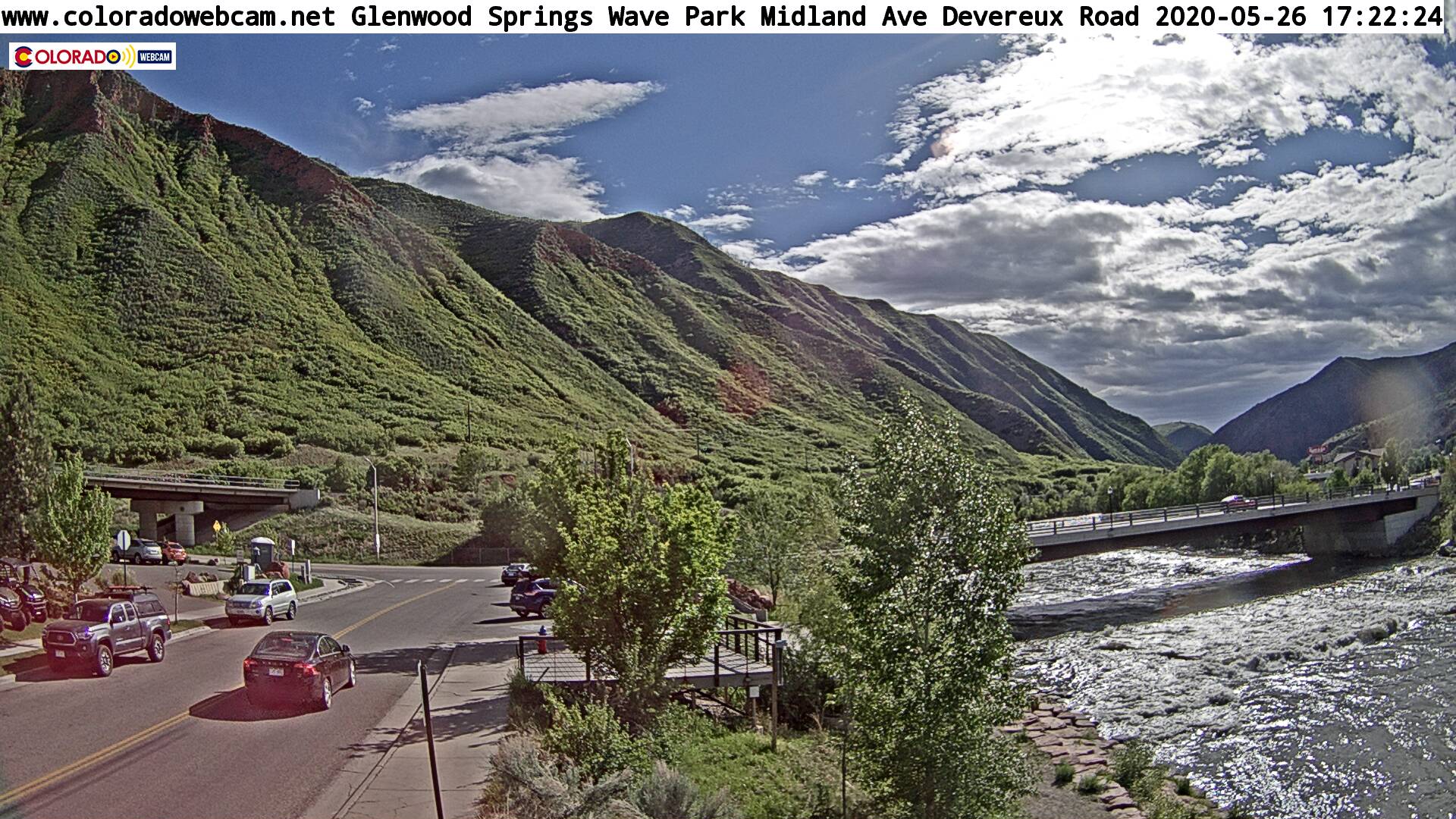 Glenwood Springs cam West Glenwood Colorado River Derereux Road